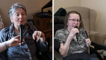 Alive with the sound of music at Glenrothes care home